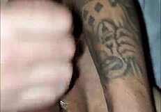 Slutty housewife delivers deepthroat blowjob and handjob to her husband