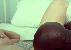 Brunette wife gets long bbc dick