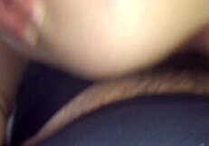 pov creampie in young blonde's shaved pussy