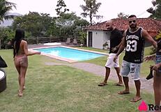 Two naughty nymphs throw party to fuck everyone