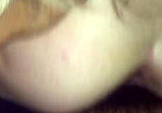 pov creampie in young blonde's shaved pussy