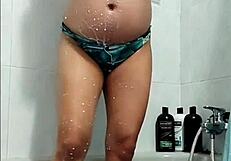 Damn, this pregnant young 18+ girl loves breastfeeding in official video by Mlk Bluee