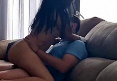 My girlfriend wants big cocks and gets them in hardcore action