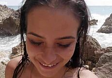 Outdoor Beach Fucking with Stepsister in Public Spanish Amateurs