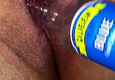 Wife's swollen clit gets intense suction play