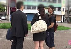 Emotional mixed bath encounter leads to passionate creampie for new employee