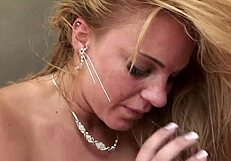 brunette cum craver tatiana kushnev gets her fill in pussy and face?