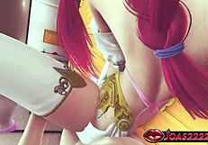 Princess Trix's Floor Creampie in Dress