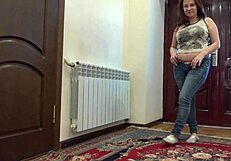 Did you see that MILF rush home for anal fucking and jerking her hairy pussy on the floor?