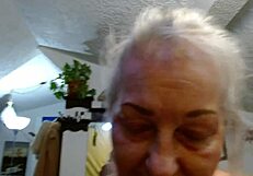 Dawn's Pretty Panties Tease Michael Orchid's Plus-Sized Mature Pussy