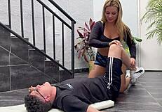 Horny Neighbor Catches Curvy Karen Sleent And Fucks Her Tight Body