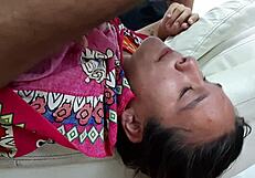 Giving delicious blowjobs to my stepbrother's impressive member