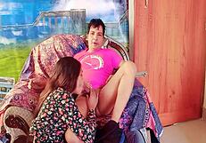 Rumpa21 Cute Girlfriend Fucks Step Cousin On Sofa