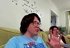 British newbie gets facialized