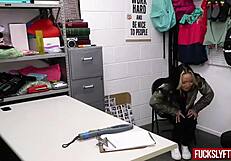 The Jacket Mishap: Asia Lee Kneels for a Creamy Conclusion. What Happens Next?