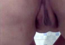 a madura gets caught in a public bathroom flashing