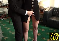 handcuffed beauty experiences rough treatment by dominant male