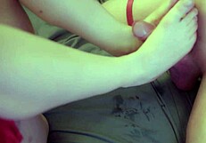 lewd wench pegs her paramours with strapon and gets cum