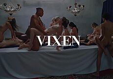 Eva and Caprice Cum Hard Together in Emotional Bliss