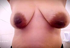 Pinay Chubby Solo Masturbating - Teasing With Her Black Lingerie Panty