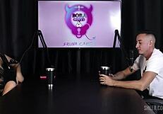 Compilados do Matheus Caetano no Bora Cast com Bruna Carlos - Parte 1 watch on sheer red