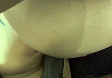 I moan as my husband fills my pussy while my stepson pounds my ass with cum