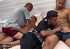 I experienced a unique group encounter in the motel room with caricia