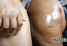 Ebony bbw milf bbc standing doggystyle backshots