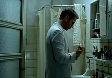 Amira Casar in red lipstick on hairy ass!