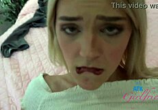 maria anjel sweetly sucks deep cock and gives footjob