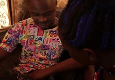 Real African black panther fucks his black brother hard