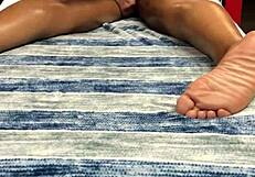 i melted this sexy chocolate queen with a hot massage and ass spreading