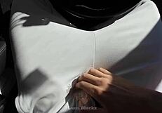 morena cachonda pays taxi driver with sex - luna black