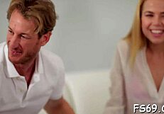 Naughty babe gets fucked hard and deep