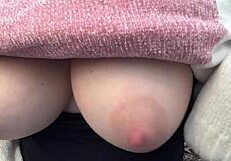 Artemisia's Tits Bounce Outdoors!