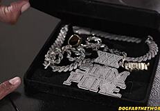 Tatted Blondie Licks Rapper's Huge Candy Cock in Interracial Scenes