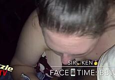 White Bbw Gives Sloppy Blowjob