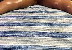 i melted this sexy chocolate queen with a hot massage and ass spreading