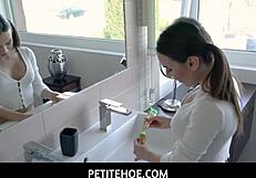 spoiled teen getting anal from stepdad's cock