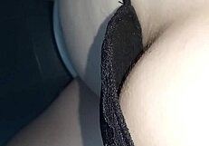 Gretala making toilet noises in the bathroom