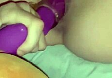 First time using large toys close-up