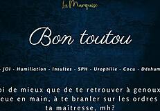 Can you obey like a good dog in this french joi femdom?