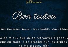 Can you obey like a good dog in this french joi femdom?