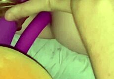 First time using large toys close-up