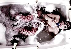 Rough Bathroom Fuck With Double Penetration - Horny Milf With Big Tits.