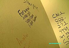 Vicky Vixen Blonde With Big Natural Tits Sucks Massive Black Cock Through Gloryhole Receives Facial Cumshot And Swallows