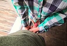 Stepsister Helps Stepbrother Cum Quickly in Her Panties!