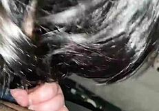 what do you think of this good sloppy head on my big black cock?