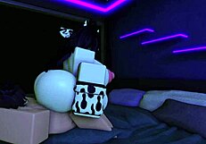 fucking my cow slut really hard in roblox