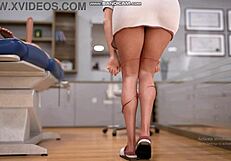 My cute roommate fuck nurse Betty sucks the cock of patient